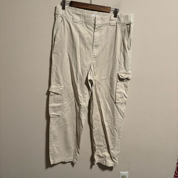 TNA ARITZIA Cargo Pants Flax Beige Tan- Size XL - Picture 3 of 12